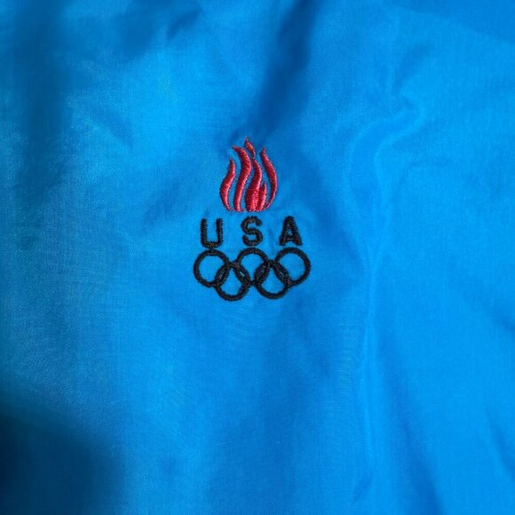 Vintage USA Olympics 1996 Full Zip Windbreaker Jacket Men's XL Reflective Retro - Picture 12 of 13